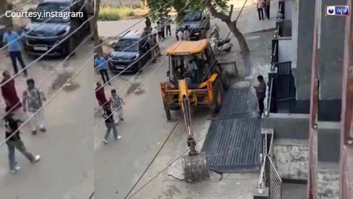 गुरुग्राम में ‘बुलडोजर’ एक्शन, सड़कों को ‘सफर’ लायक बनाने के लिए तोड़े गए अवैध निर्माण, 1000 से ज़्यादा घरों के बाहर से हटा रैंप!
