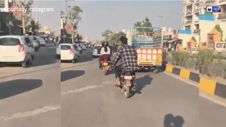 जयपुर में बीच सड़क गुंडागर्दी, स्कूटी सवार लड़की के साथ बाइक सवार युवकों ने की छेड़छाड़, सोशल मीडिया पर वीडियो वायरल!