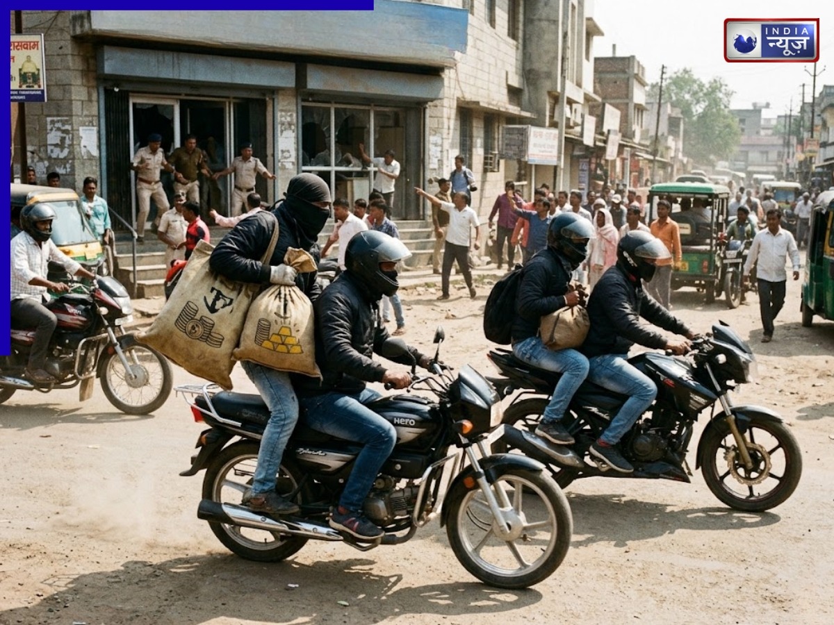 हजारीबाग में दिनदहाड़े डकैती, 10 मिनट में लगाया करोड़ों का चूना, 3 किलो सोना लूटकर फरार बदमाश