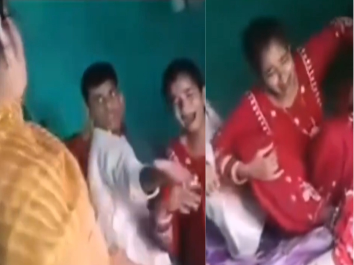 सास-ससुर को खाना न देना बहु का पड़ गया भारी, ससुराल में मां ने बेटी को तबीयत से पीटा; वीडियो वायरल