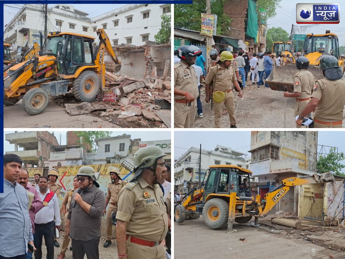 बुलडोजर के आगे नहीं चली दलील! चंद घंटों में खाली कराई सपा दफ्तर तक घिरी करोड़ों की जमीन, अवैध ढांचे ढहाए!
