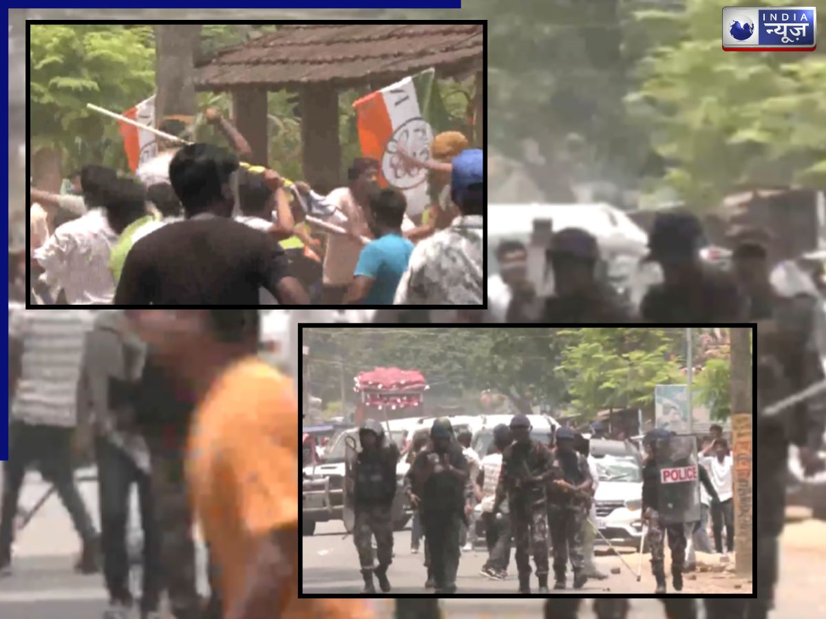 Murshidabad Violence Video: बंगाल चुनाव में बड़ा बवाल, हुमायूं कबीर के काफिले पर पथराव; बरसे लाठी और ड़ंडे