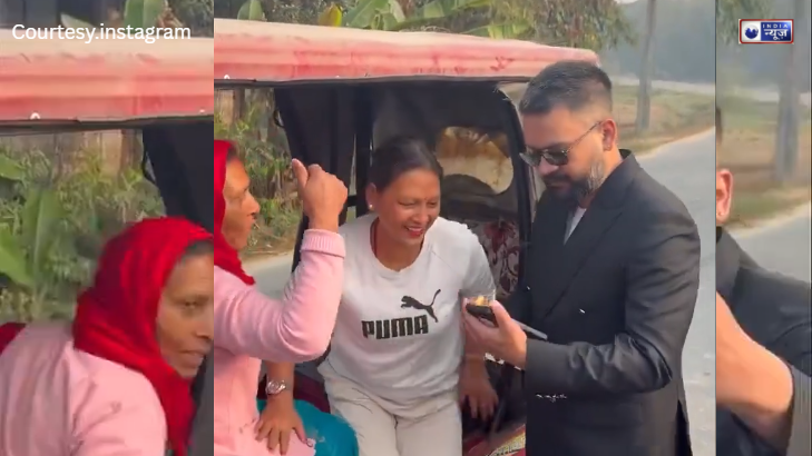 बिना सुरक्षा के तामझाम के सड़क पर उतरे PM बालेंद्र शाह, ऑटो में सफर कर रही बहनों के साथ ली सेल्फी, सादगी देख मुरीद हुए लोग!