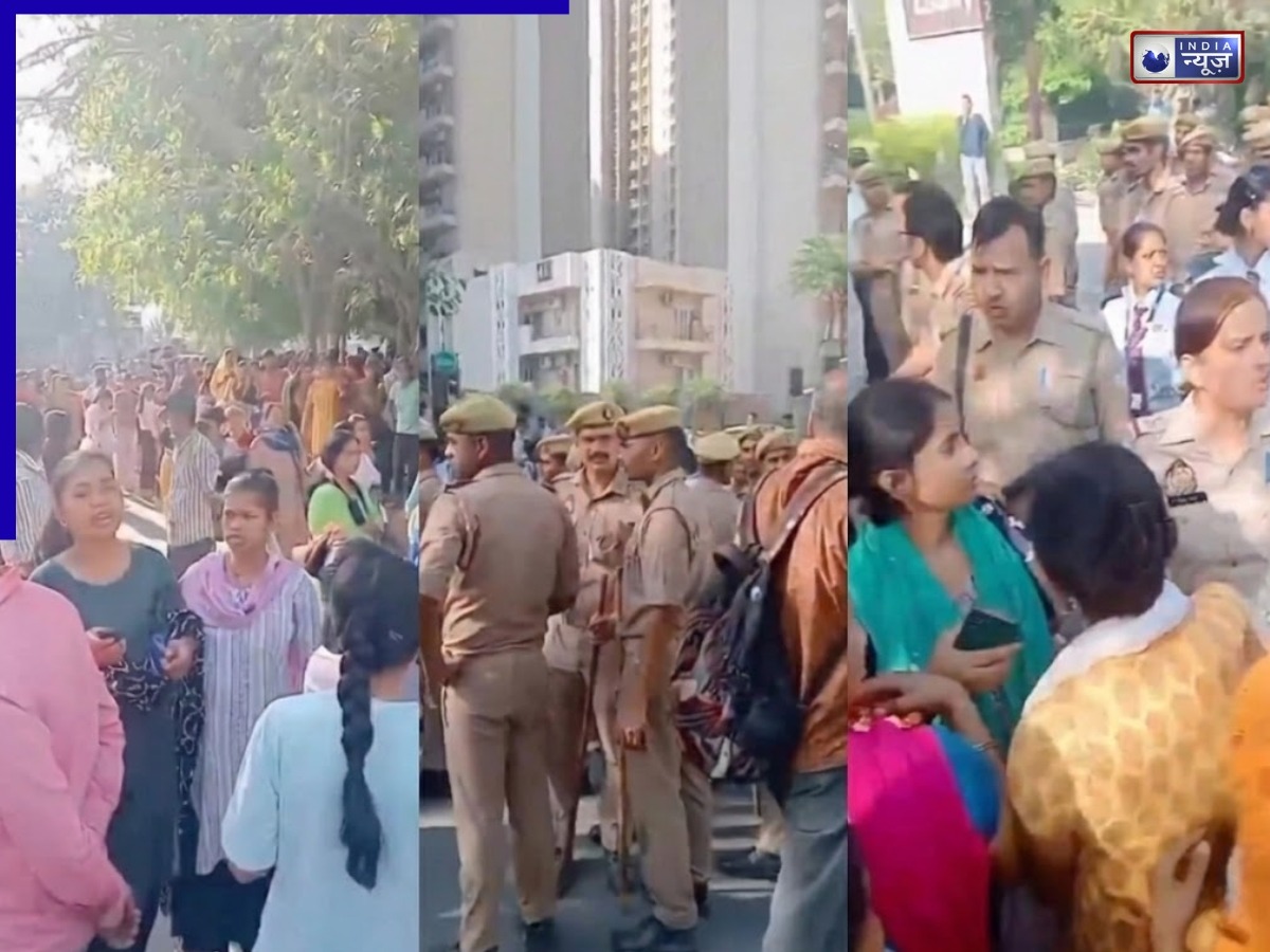 नोएडा में बवाल: सेक्टर 121 की सोसाइटी में मेड्स का हिंसक प्रदर्शन, सैलरी बढ़ाने की मांग पर जमकर हुआ पथराव
