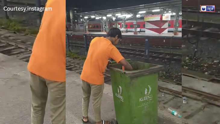 गांधीधाम स्टेश पर ‘स्वच्छता’ की उड़ी धज्जियां, सफाई कर्मचारी ने की गलत हरकत, देखें गैर जिम्मेदारी का वीडियो!