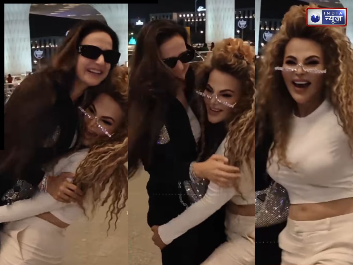 पहले गोदी में उठाया, गले लगाया, फिर राखी ने किया कुछ ऐसा…अमीषा पटेल भी रह गई हैरान; वीडियो वायरल - Photo Gallery