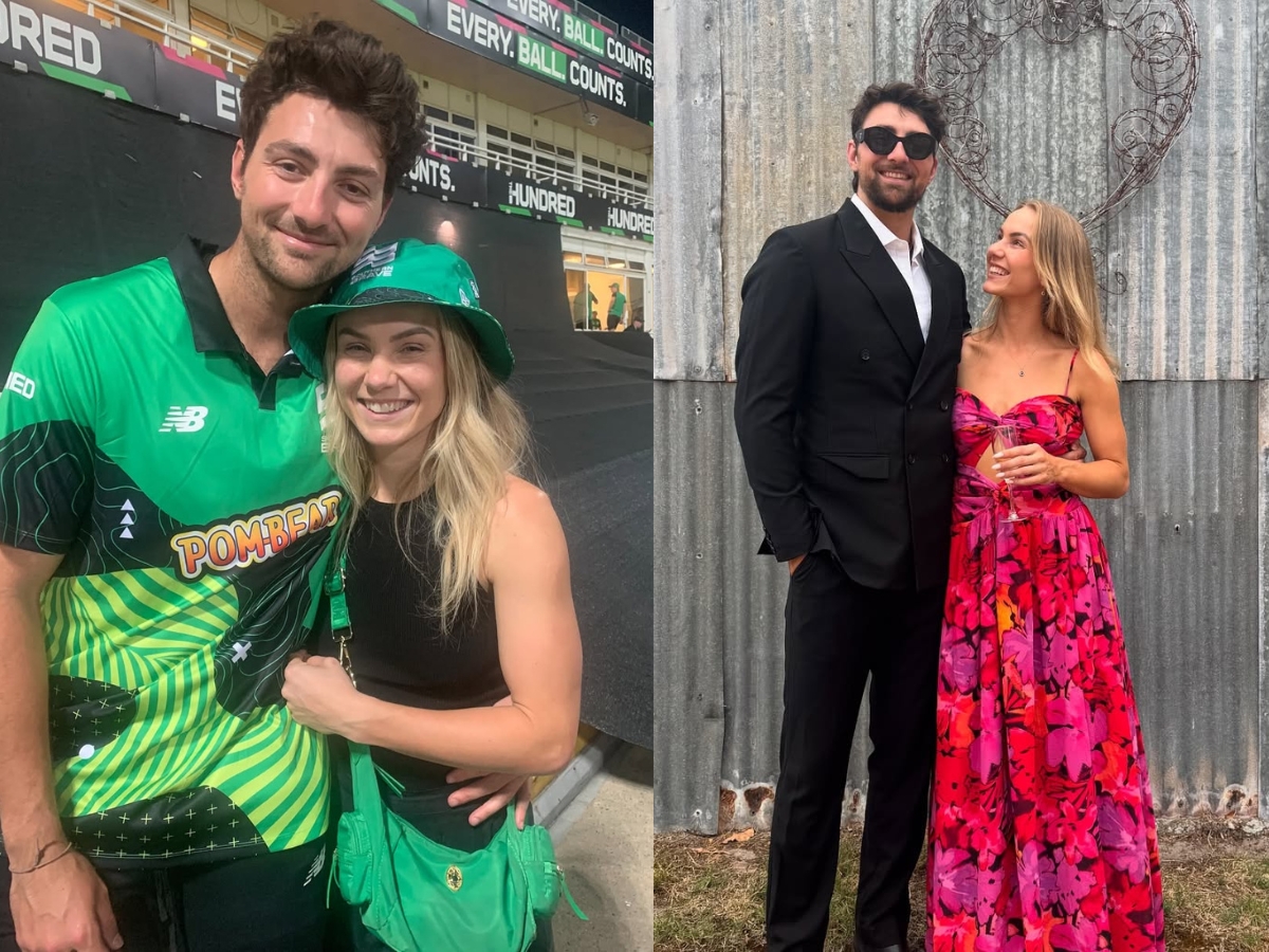 RCB Batter Tim David and Stephanie kershaw - Photo Gallery