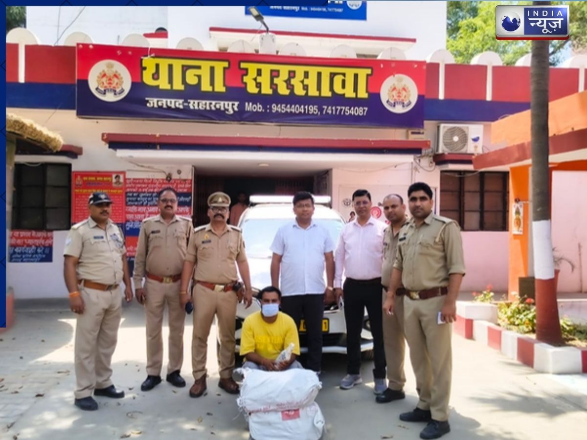 UP: सहारनपुर में अवैध शराब तस्करी पर पुलिस का शिकंजा, एक गिरफ्तार, कब्जे से 36 बोतल और कार बरामद