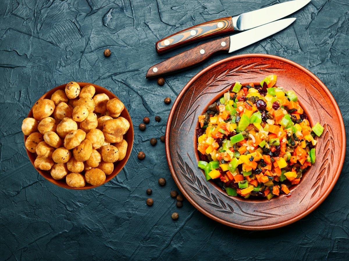 saute vegetable and makhana - Photo Gallery