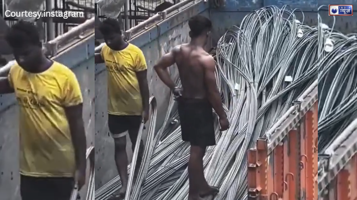 जिम की मशीनों पर भारी पड़ा ‘मजदूर’ का फौलादी बदन, लोहे की रॉड उतारते शख्स को देख दंग रह गए ‘जिम बॉयज़’,देखें वीडियो!