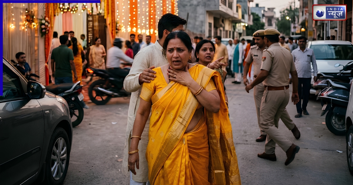 शादी के जश्न में ‘स्नैचिंग’ का साया: गाजियाबाद में पंडाल के बाहर महिला का मंगलसूत्र लूटा, पीली साड़ी बनी पहचान
