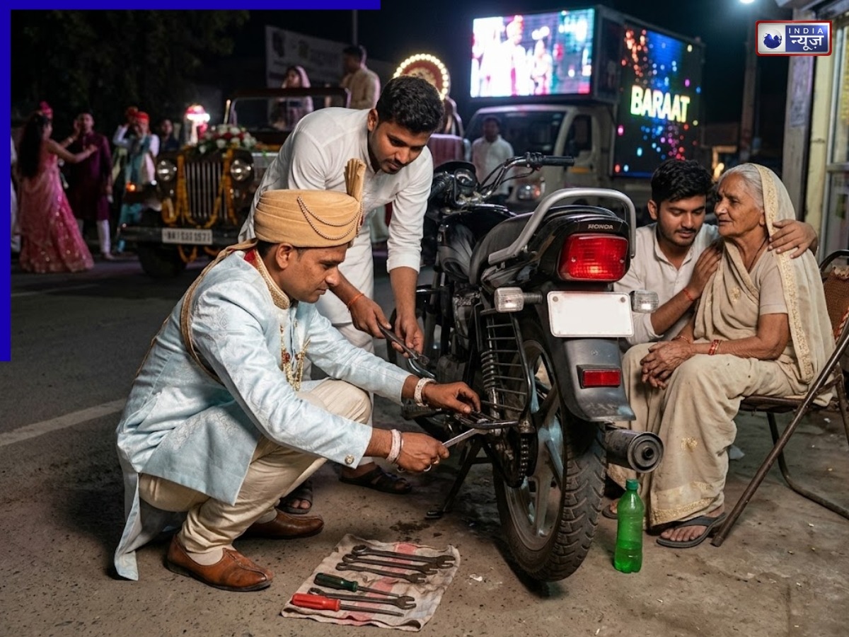 बारात में बज रहा था DJ, इंसानियत निभाने उतरा दूल्हा, शादी के जोड़े में किया ऐसा काम कि जीत लेगा दिल