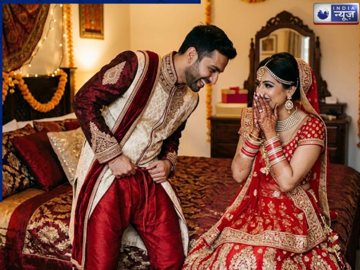 सुहागरात से पहले ही उतरा दूल्हे का पायजामा! जयमाला डालते ही दुल्हन को देख हुआ बेकाबू; देखें VIDEO