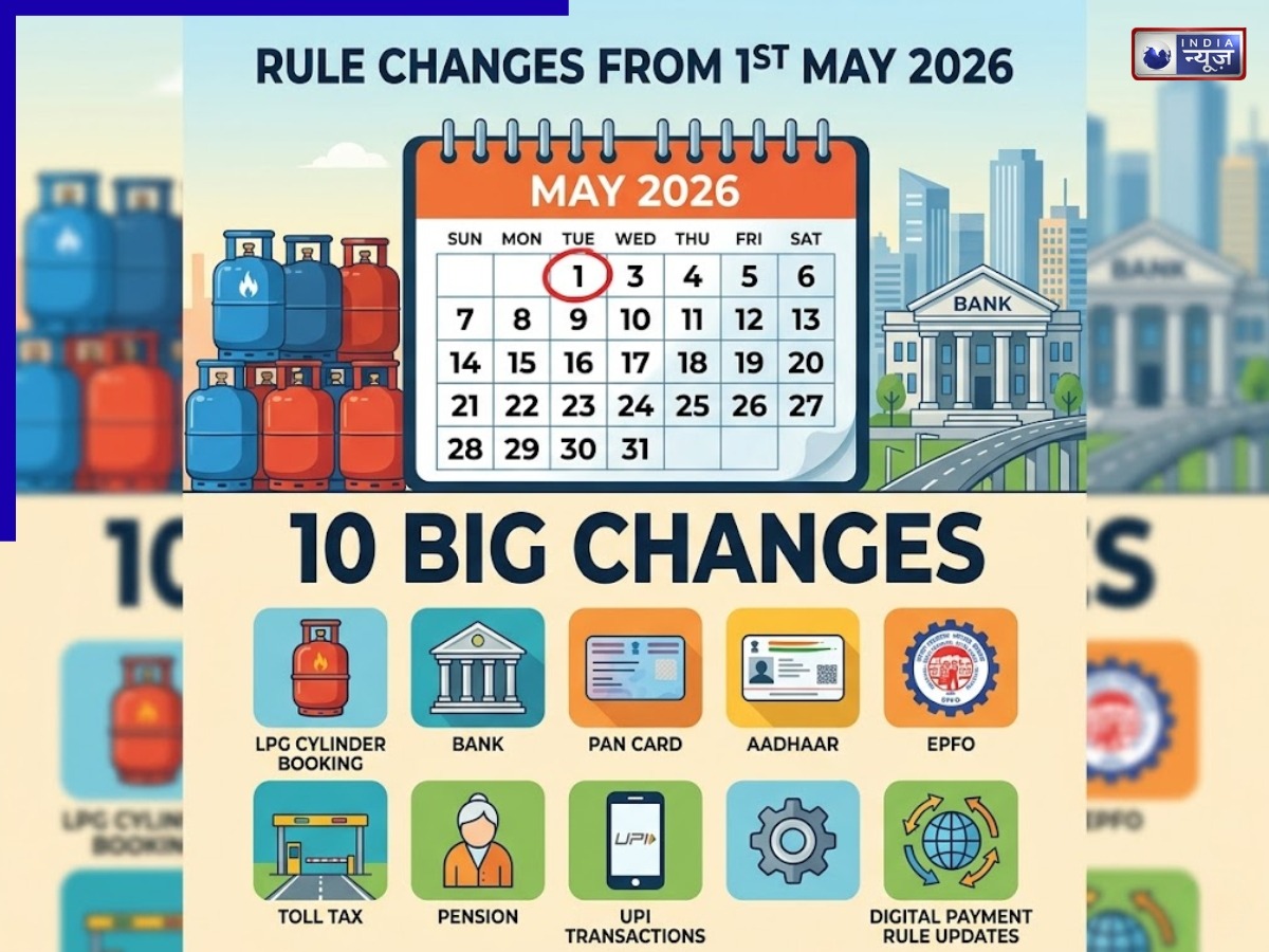 Rule Change 1st May 2026: आपकी जेब पर असर डालने आ रहे हैं नए नियम! LPG, ATM और UPI के नए रूल नहीं समझे तो हो सकता है नुकसान