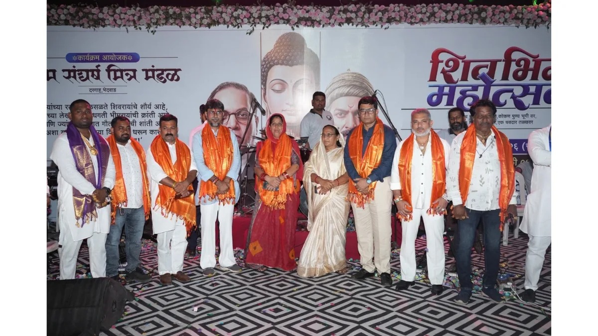 भेदवाड़ में धूमधाम से मनाया गया ‘शिव-भीम महोत्सव’,  नवनिर्वाचित पार्षदों को किया  सम्मानित