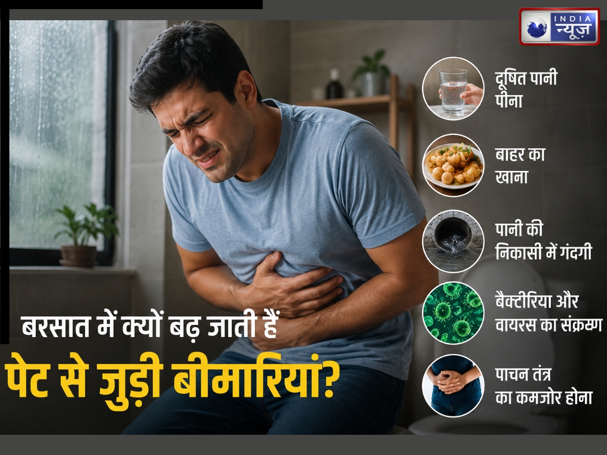 बारिश के सुहावने मौसम में… पेट से जुड़ी बीमारियां अधिक क्यों बढ़ जाती हैं? हैरान कर देंगी 5 बड़ी वजहें