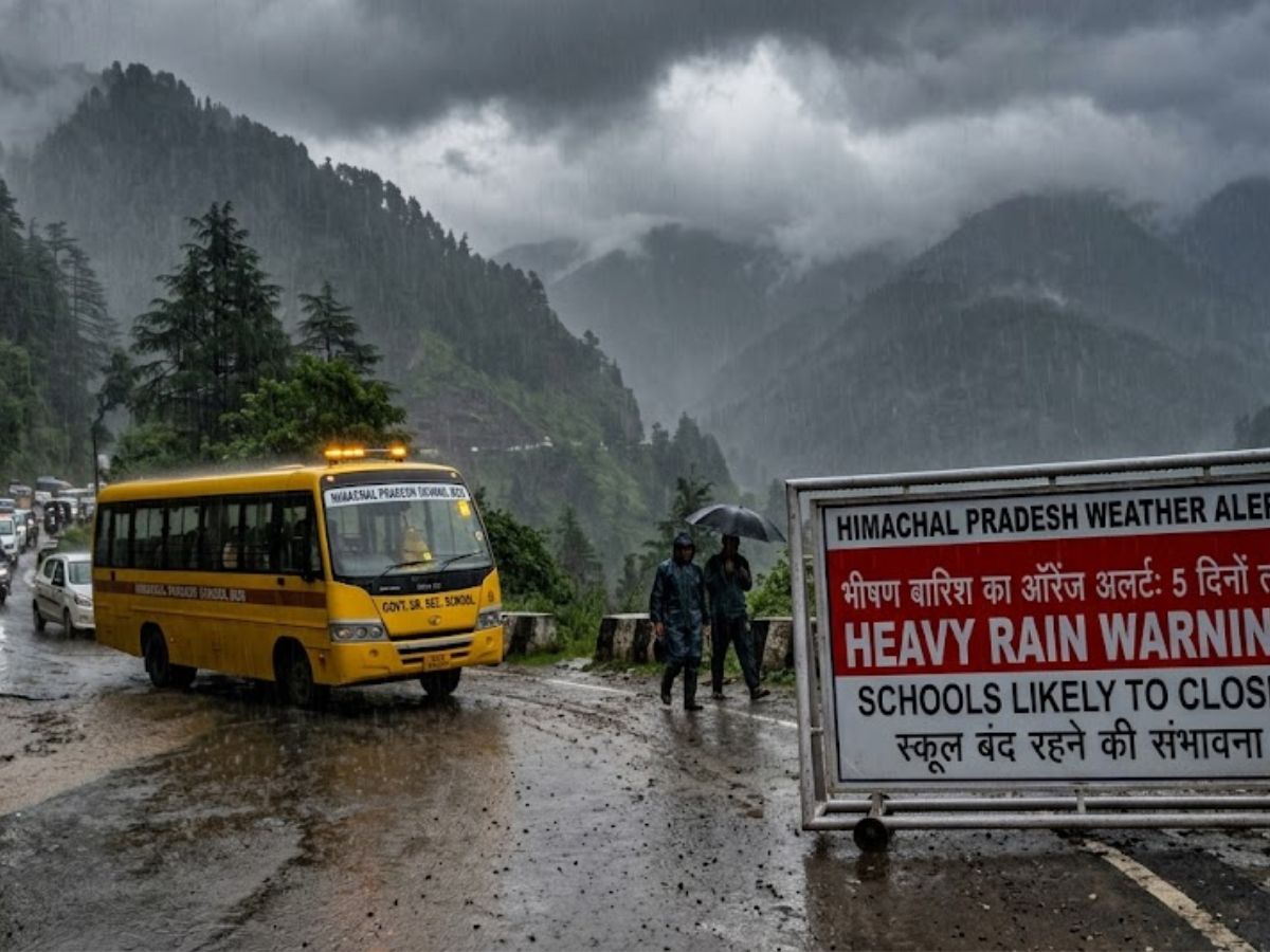 Himachal Pradesh Weather: हिमाचल में 5 दिन भारी बारिश का ऑरेंज अलर्ट, स्कूल बंद होने की है संभावना, पढ़ें डिटेल