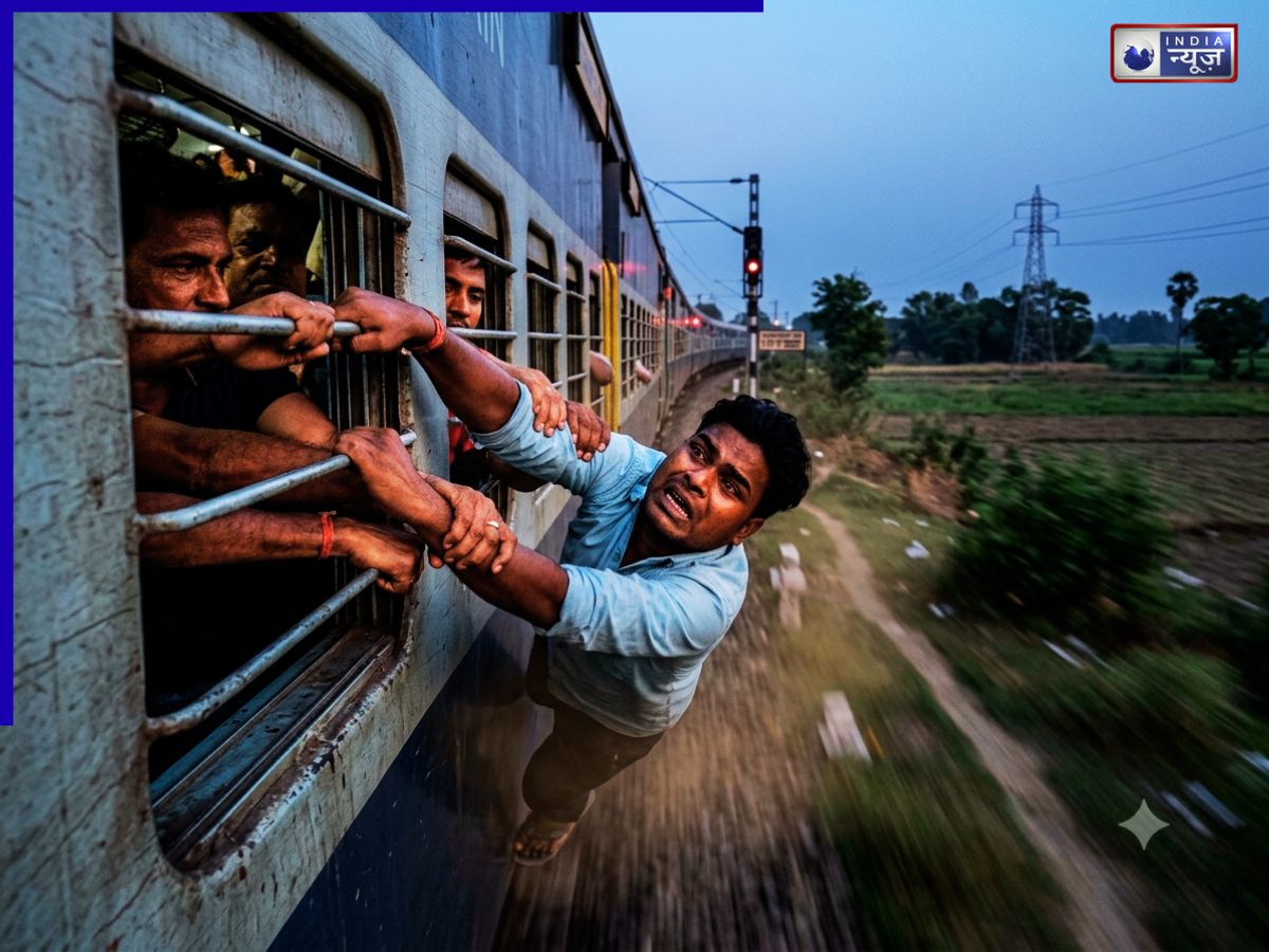 9 किलोमीटर तक हवा में लटका रहा चोर, गिड़गिड़ाकर बोला- ‘भैया हाथ मत छोड़ना, नहीं तो मर जाऊंगा’; देखिए चलती ट्रेन का रोंगटे खड़ा सीन!