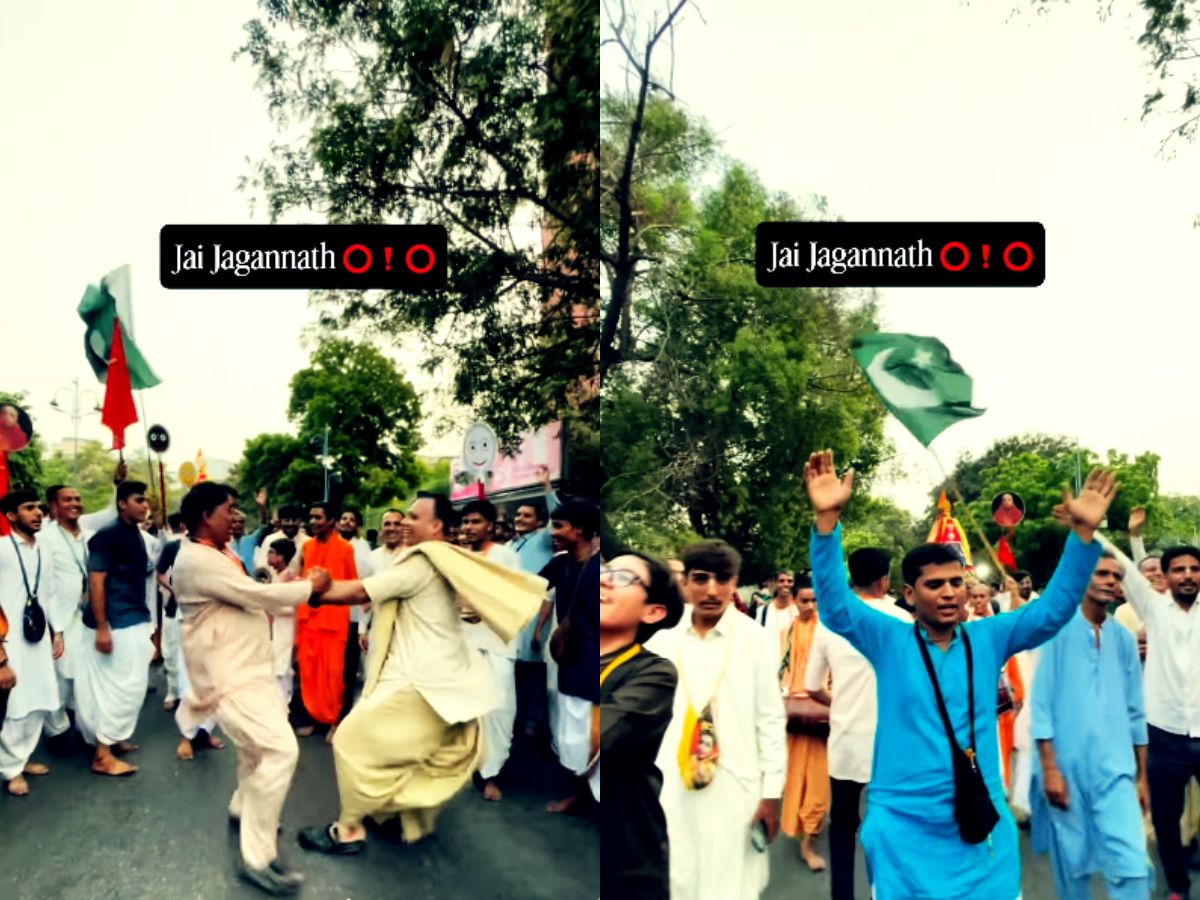 भगवान जगन्नाथ की रथ यात्रा में लहराया पाकिस्तान का झंडा; सड़कों पर ‘हरे कृष्ण’ के नारे; खुशी से नाचे-झूम उठे श्रद्धालु!