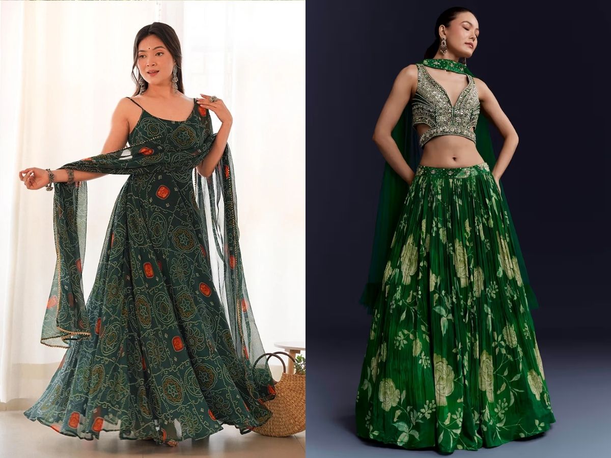 Floral Print Anarkali Lehenga - Photo Gallery