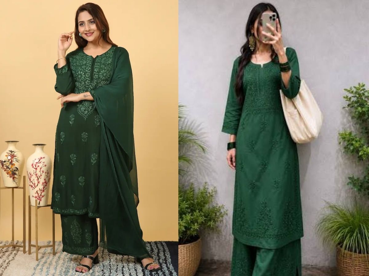 chikankari suit - Photo Gallery