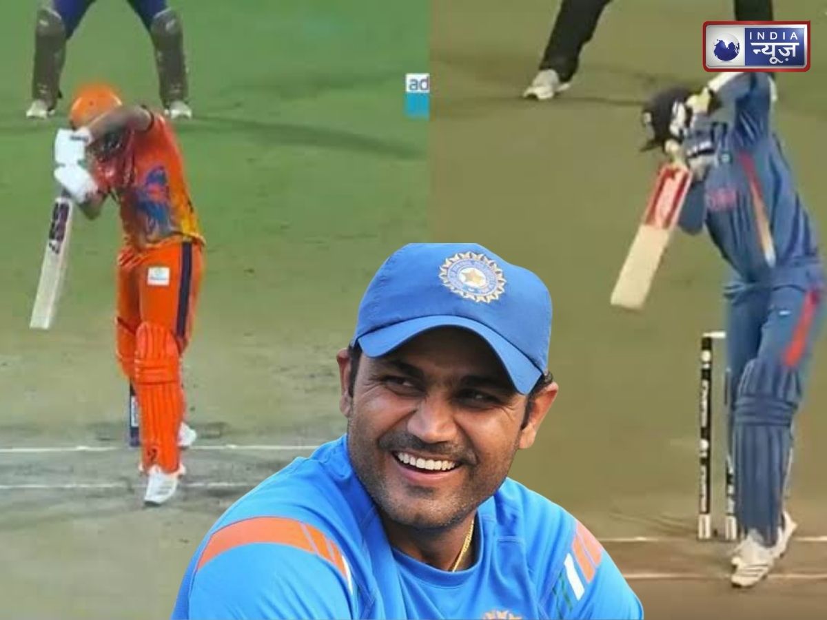 Aryavir Sehwag Batting Video: जैसे पिता वैसा बेटा! आर्यवीर सहवाग ने जड़े वीरेंद्र सहवाग जैसे शॉट्स, वीडियो हो रहा वायरल