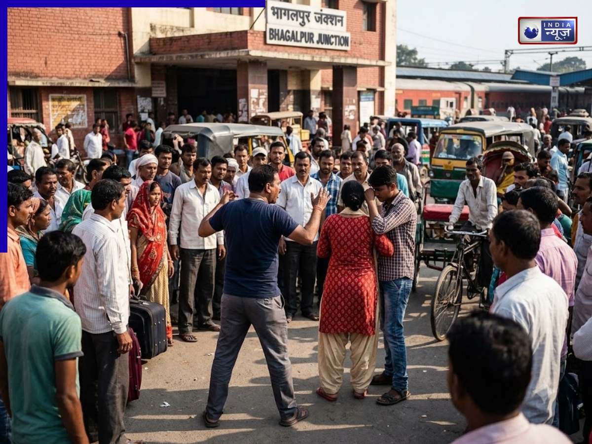 ‘वो मेरा प्रेमी…’ पत्नी के साथ दूसरा लड़का देख भड़का पति, भागलपुर रेलवे स्टेशन पर हाई वोल्टेज ड्रामा