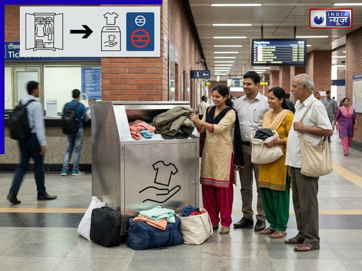 अलमारी का बोझ बन रहे हैं कपड़े, इन मेट्रो स्टेशन पर कर सकेंगे डोनेट, शुरू हुई पहल