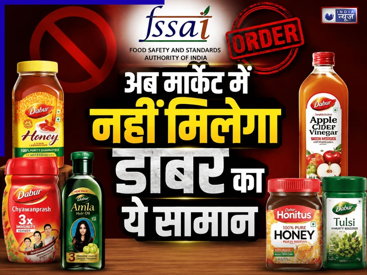 FSSAI के एक्शन से मचा हड़कंप! डाबर के इन प्रोडक्ट्स पर लगी रोक, कहीं आपके घर में तो नहीं?