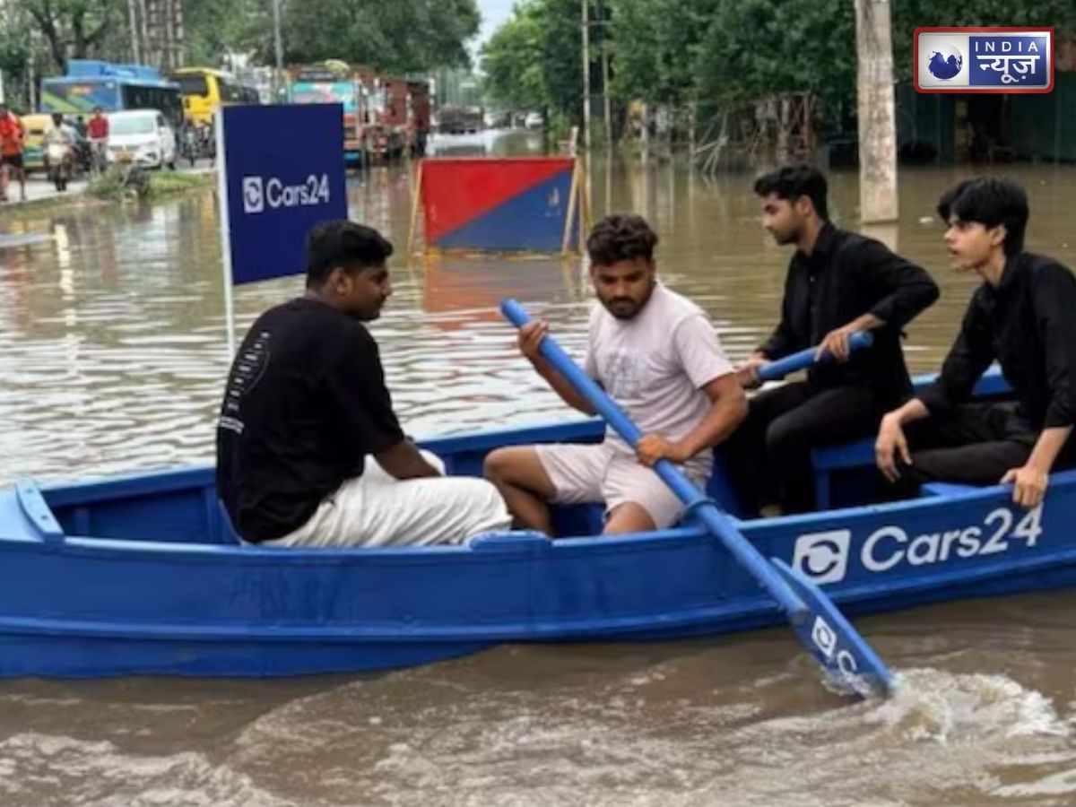 Gurugram: ’50 हजार का फाइन मंजूर, पर नाव फिर उतरेगी!’ गुरुग्राम के जलभराव में ट्रैफिक पुलिस और कंपनी का बड़ा ड्रामा, जानें पूरा मामला