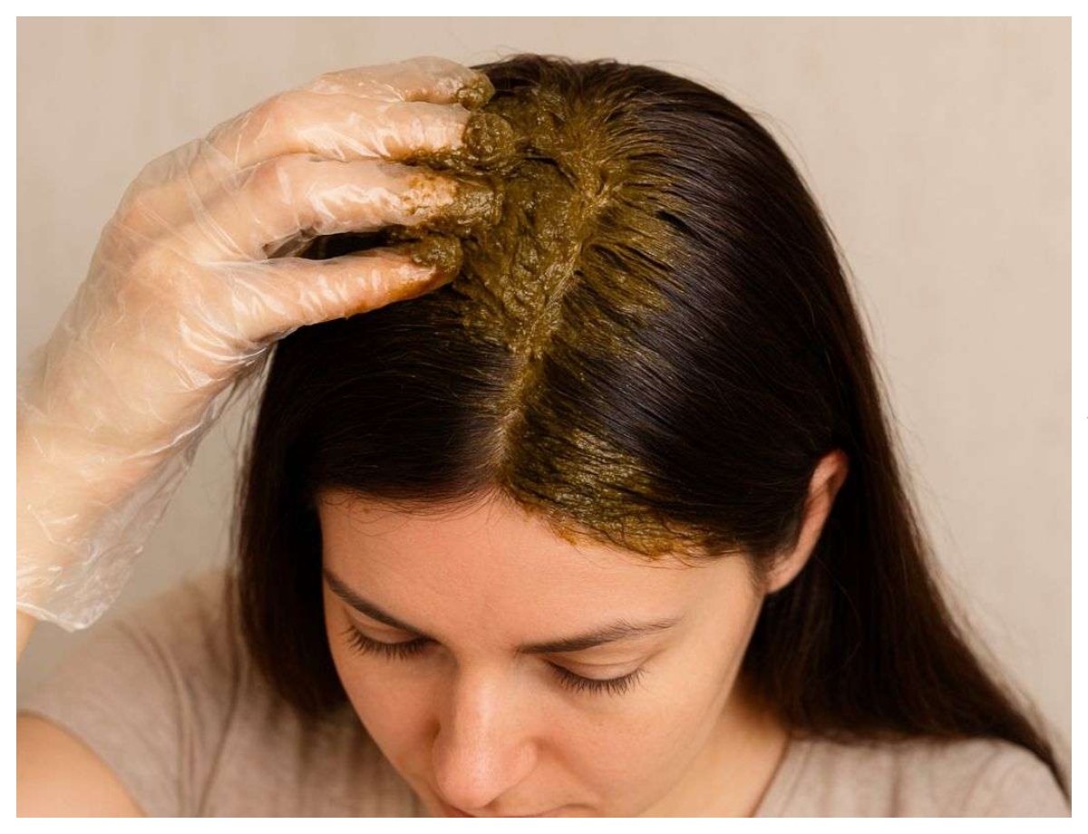 Do not leave your hair open after applying henna. - Photo Gallery