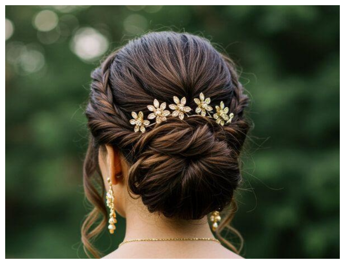 Twisted low bun for a modern look - Photo Gallery