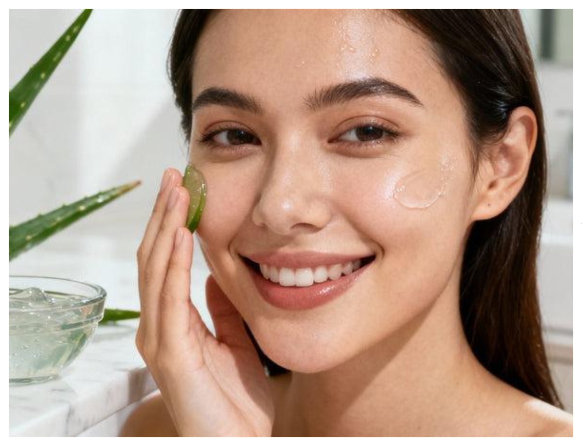 Apply aloe vera gel daily after cleansing your face. - Photo Gallery