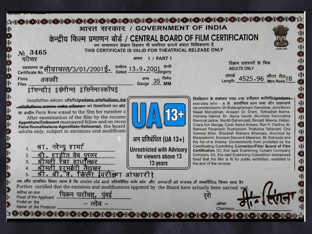 UA 13+ certificate - Photo Gallery