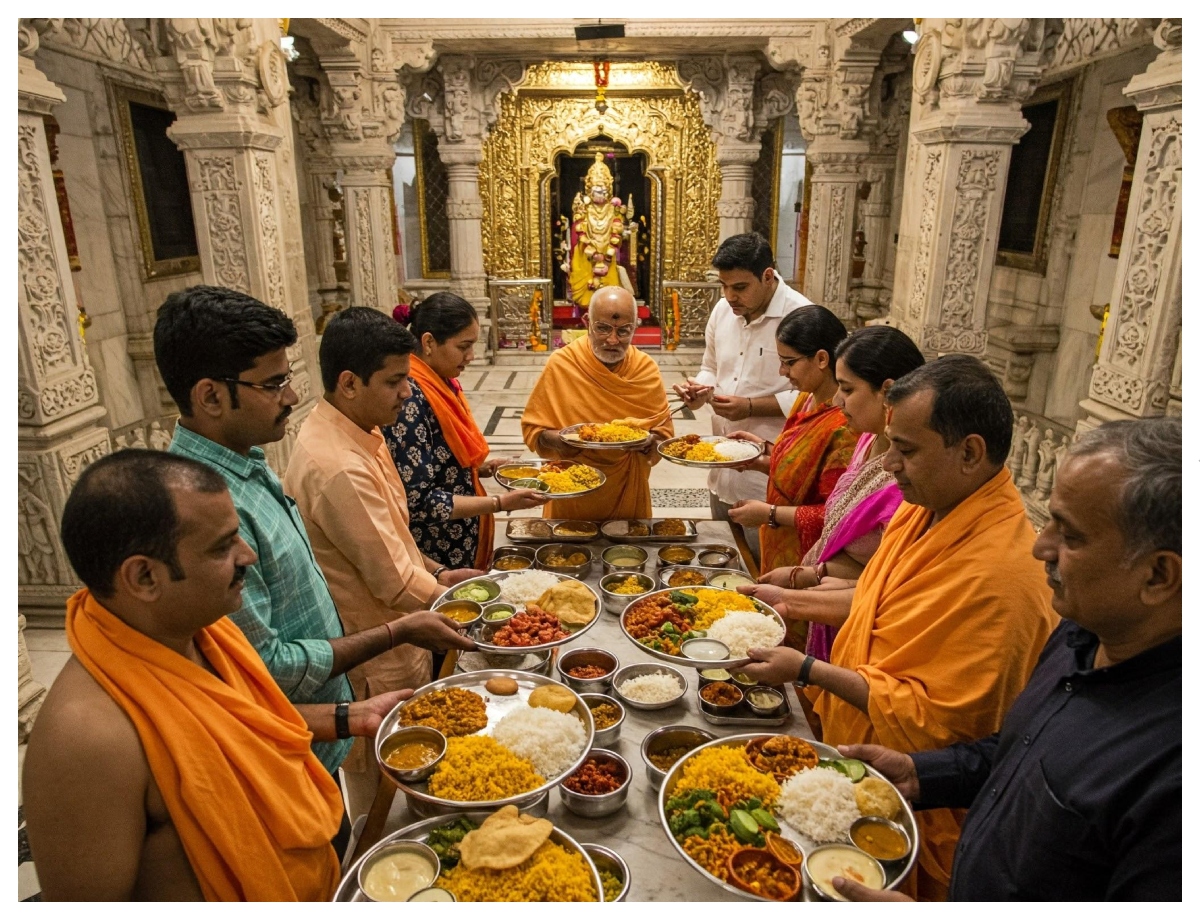 Feed the needy on Aja Ekadashi - Photo Gallery