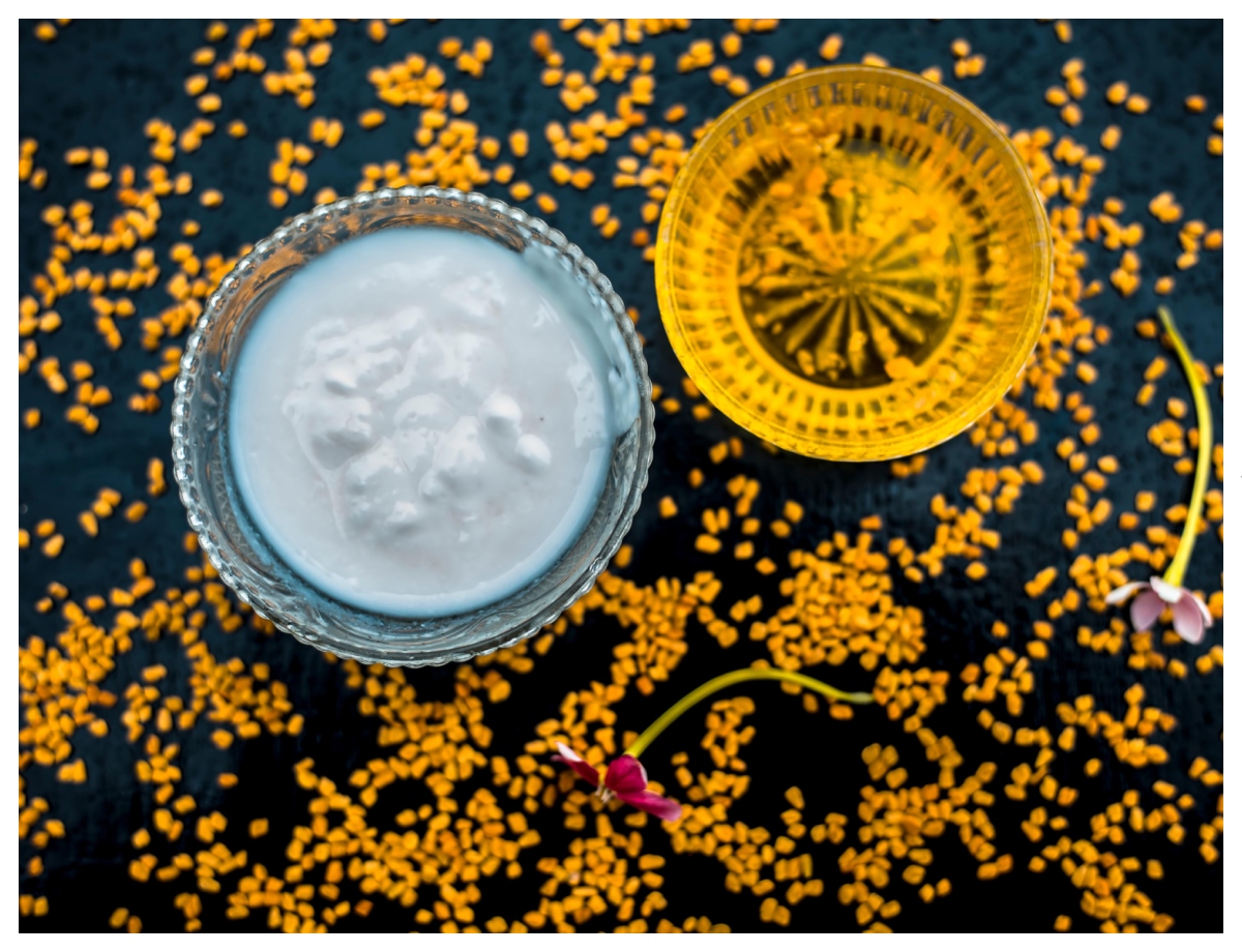 Mix mustard oil in curd - Photo Gallery