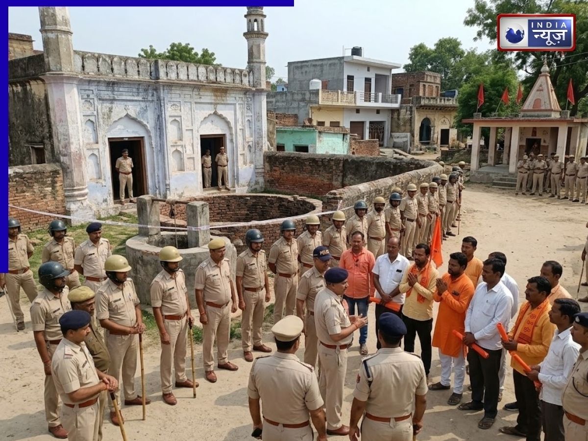 बिजनौर में मस्जिद के नीचे कुएं के दावे से विवाद, हनुमान चालीसा के ऐलान पर पुलिस अलर्ट, बढ़ाई गई सुरक्षा