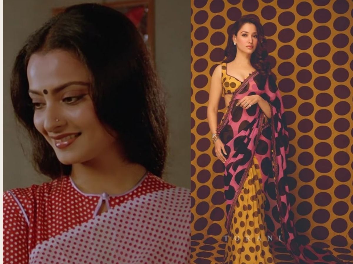 polka dot saree - Photo Gallery