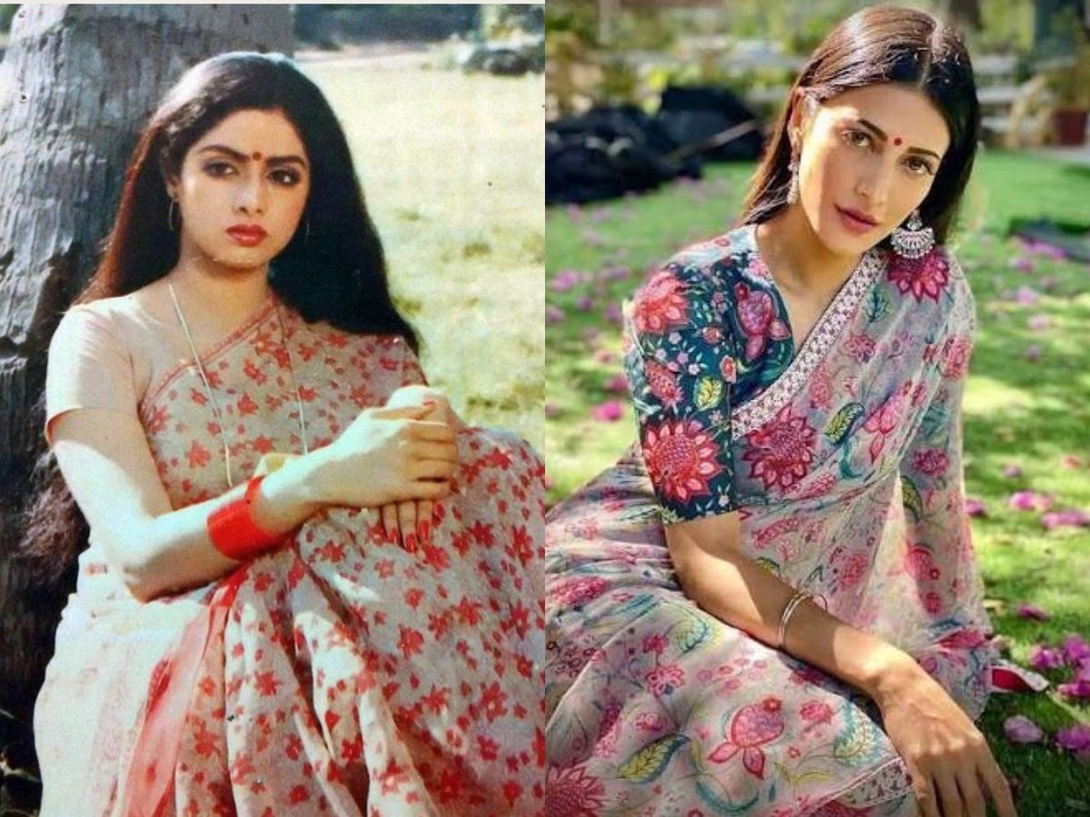 floral saree - Photo Gallery