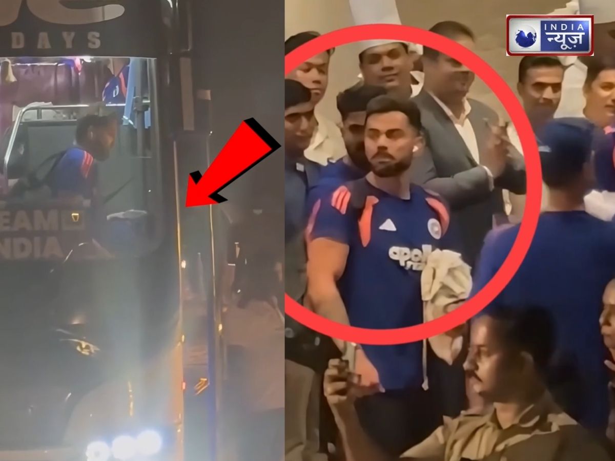 Rohit Sharma Viral Video: जीत के जश्न के बीच फिसलकर गिरे रोहित शर्मा, वीडियो देखकर फैंस हुए चिंतित! कोहली का रिएक्शन वायरल