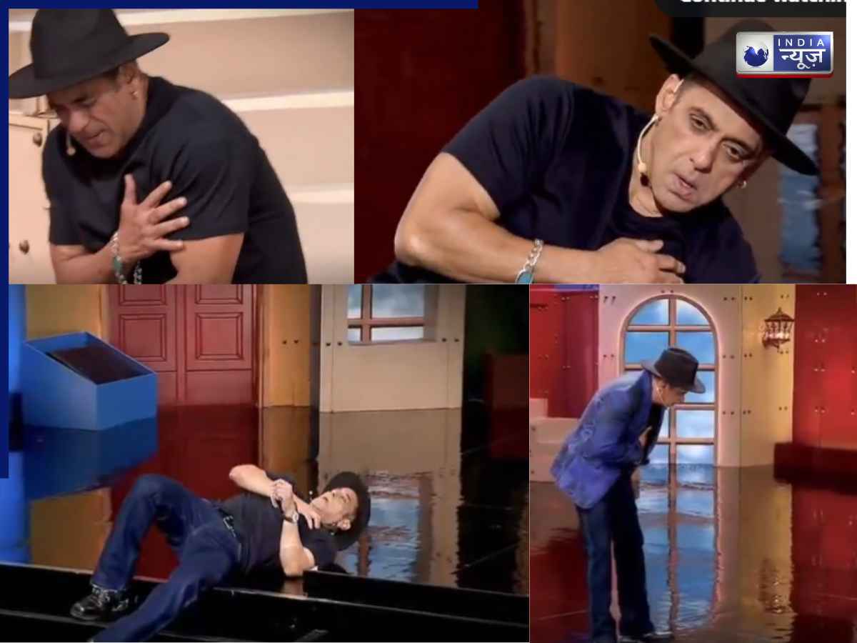 Bigg Boss 20 के सेट पर बिगड़ी Salman Khan की तबियत? सीना पकड़कर फर्श पर लेट गए भाई जान; तब आम्रपाली दुबे ने…