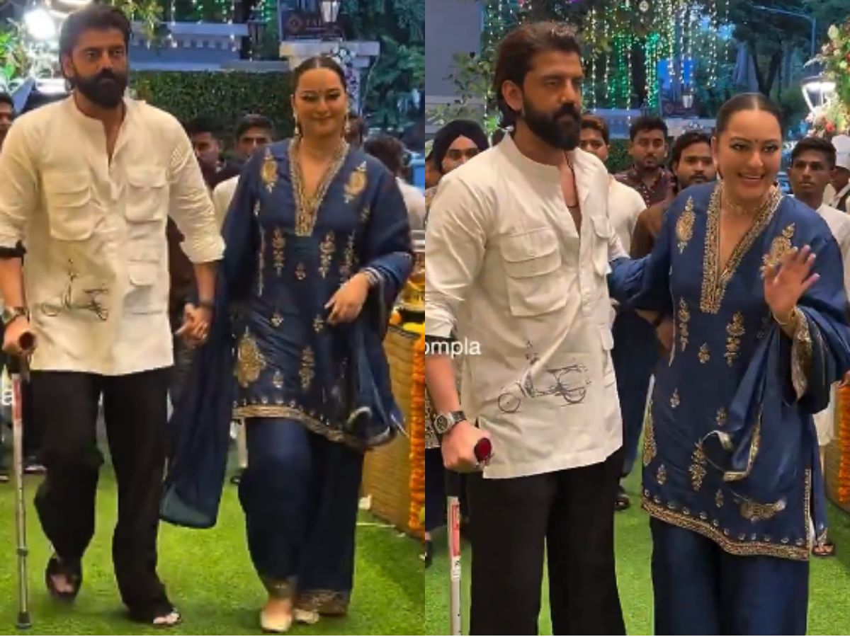 ‘मैंने नहीं किया है ये’, सोनाक्षी सिन्हा के जवाब से हैरान रह गए पैपराजी; छड़ी के सहारे गणपति उत्सव पहुंचे जहीर इकबाल, देखें Viral Video