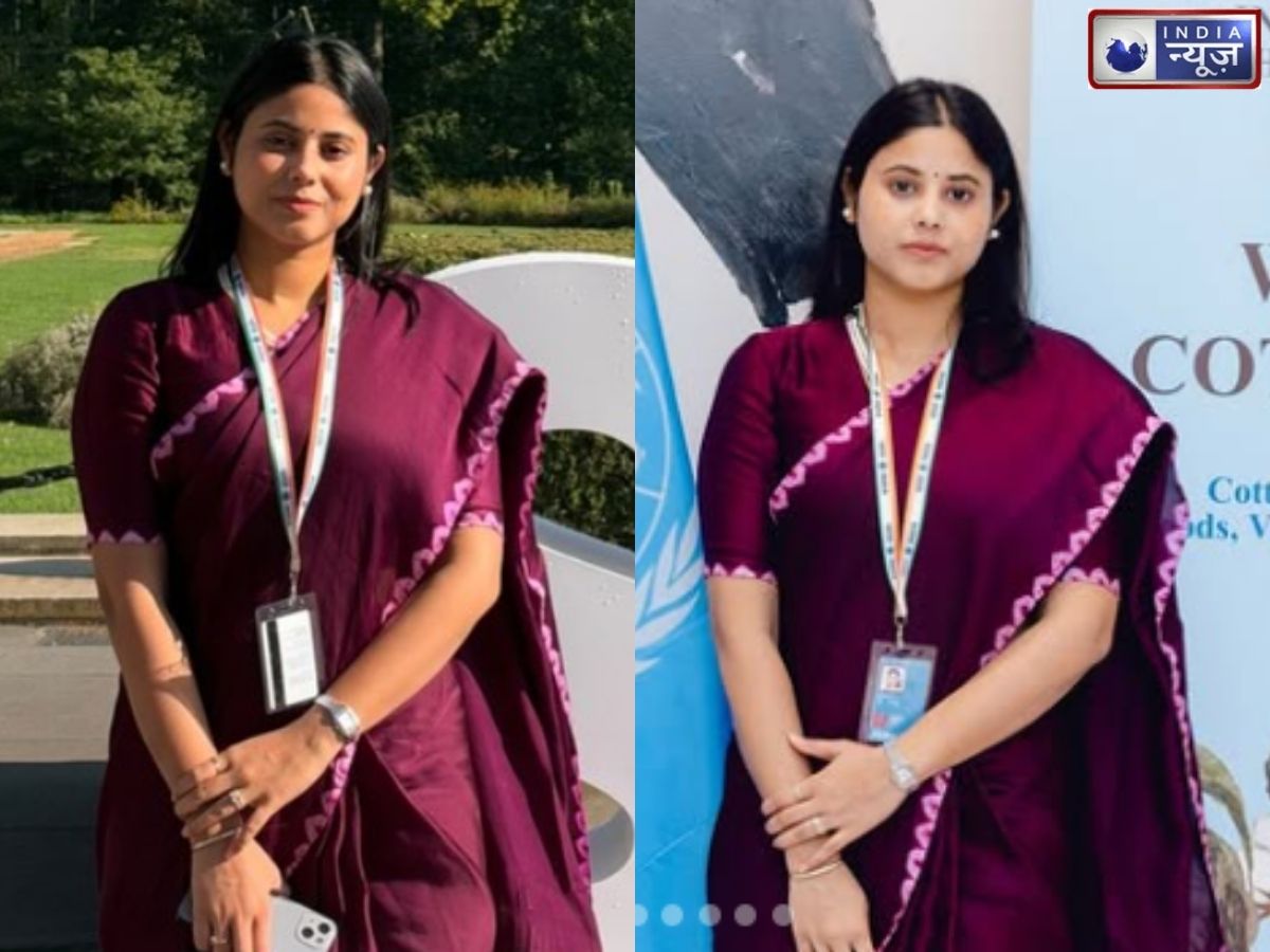 Priya Saroj saree look: UNGA के मंच पर साड़ी में पहुंचीं प्रिया सरोज, रिंकू सिंह की मंगेतर ने बैंगनी साड़ी लुक ने खींचा ध्यान