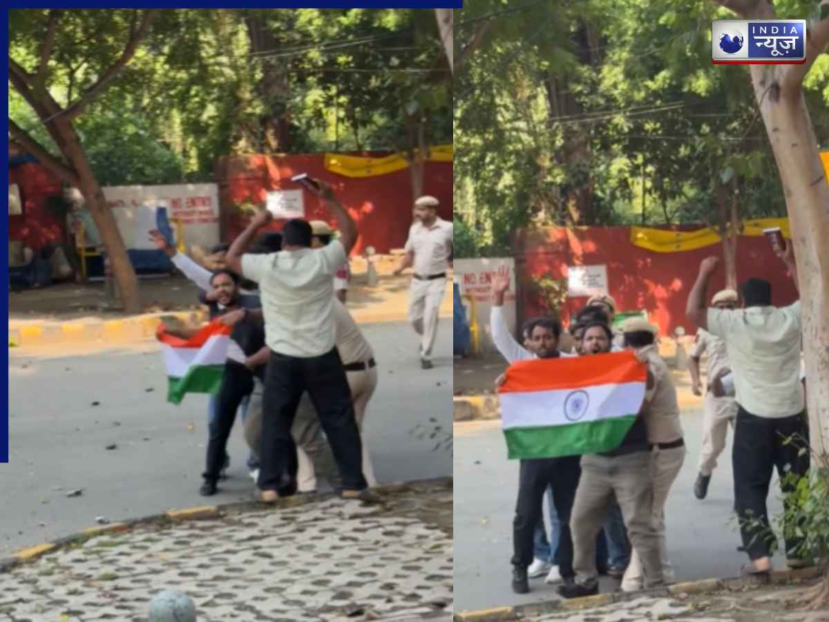 CJP Protest:  सोते रहे 40000 हजार जवान, सुबह-सुबह हाथ में झंड़ा लेकर जंतर मंतर में कुदे CJP नेता; वीडियो देख दिल्ली पुलिस की उड़ी नींद