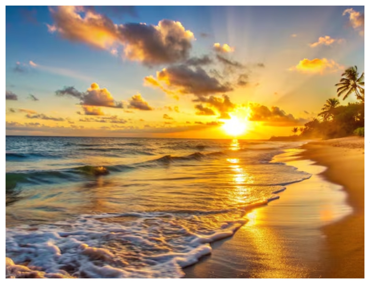 Sit on the beach and watch the beautiful sunset - Photo Gallery