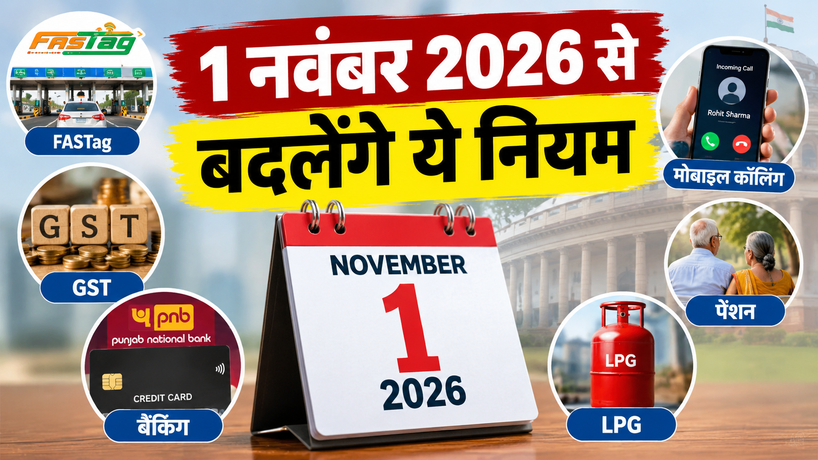 Rules Change From 1st November 2026:  1 नवंबर 2026 से बदलेंगे ये नियम, FASTag से लेकर बैंकिंग तक, जानें बड़े बदलाव, आम लोगों पर होगा असर